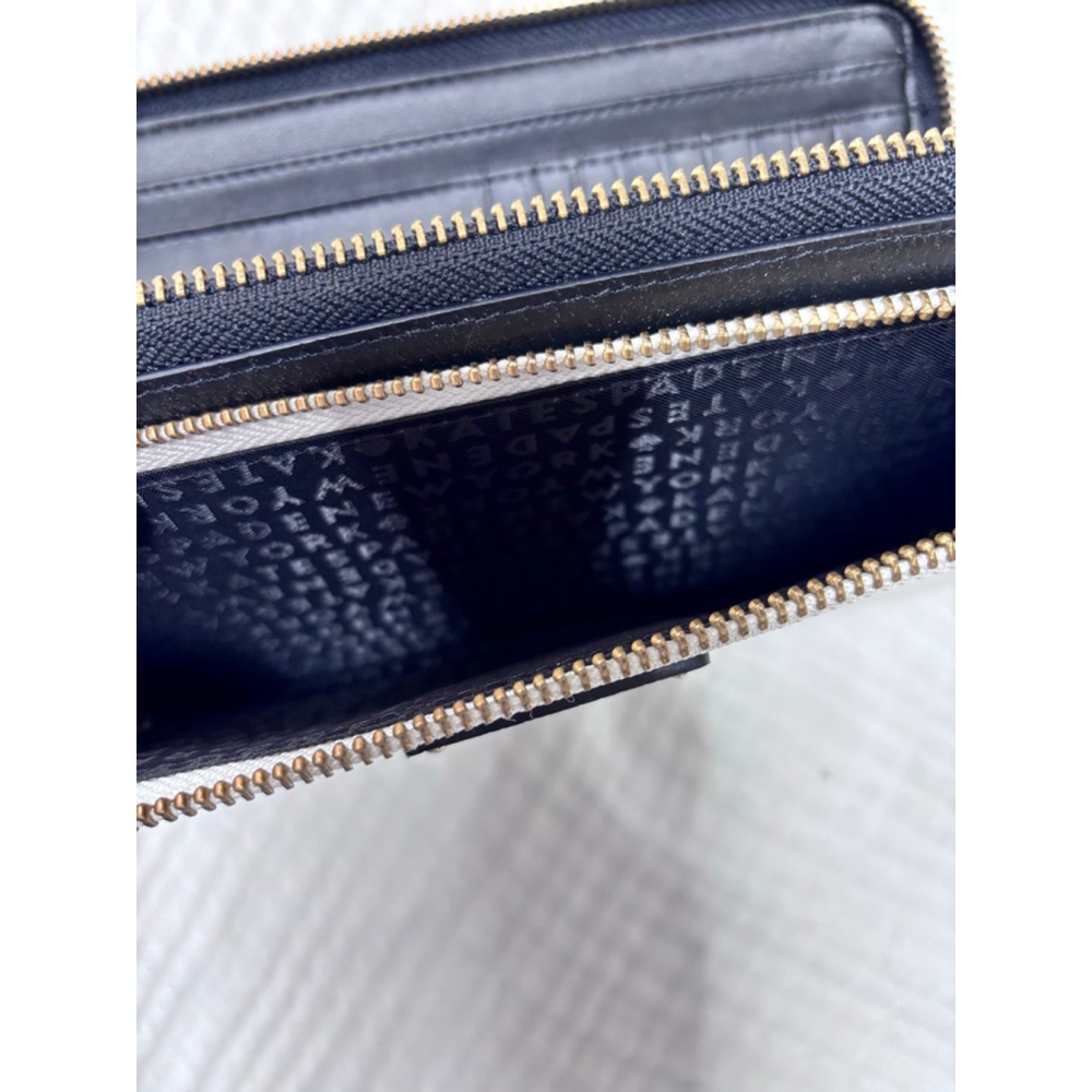 Women's Kate Spade Wallet One Size White Black Gold accents - Picture 12 of 13